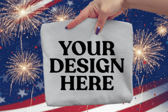 4th of July Tshirt Mockup: Patriotic Graphics for T-Shirts