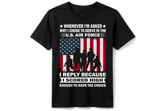 Air Force Graphics: High-Impact T-Shirt Designs