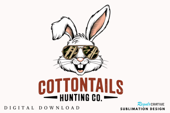 Cottontail Hunting Co. PNG: Graphics for T-Shirt Designs