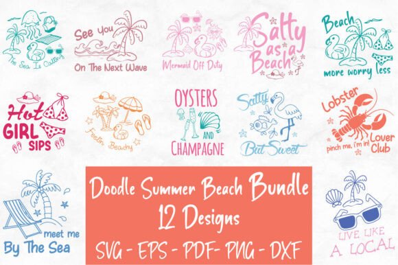 Doodle Summer Beach SVG Bundle: A Designer's Review
