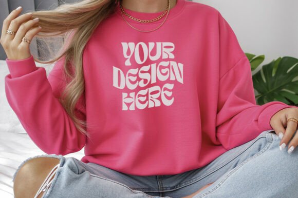 Heliconia Gildan 18000 Sweatshirt Mockup Review