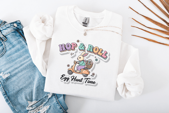 Hop Roll Egg Hunt: Retro Graphics & T-Shirt Designs