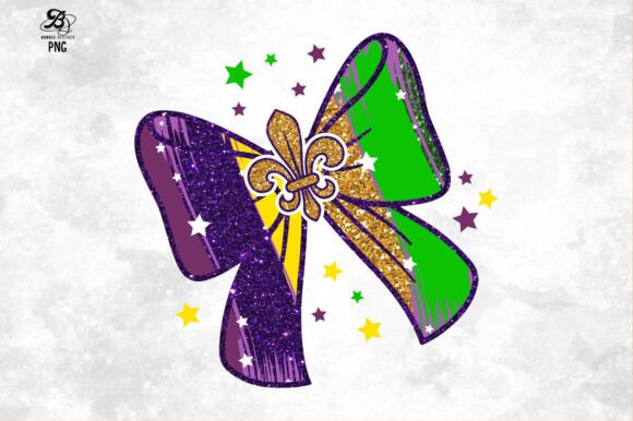 Mardi Gras Coquette Bow PNG Sublimation Review