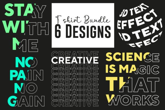 New 3D Typography Bundle for Graphics and Crafts