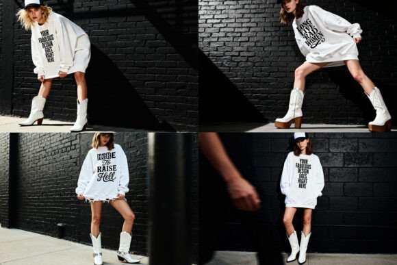 Oversized Sweatshirt Mockups: Essential Graphics