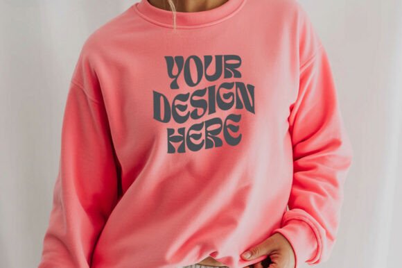 Safety Pink G18000 Mockup: Graphics & Product Mockups