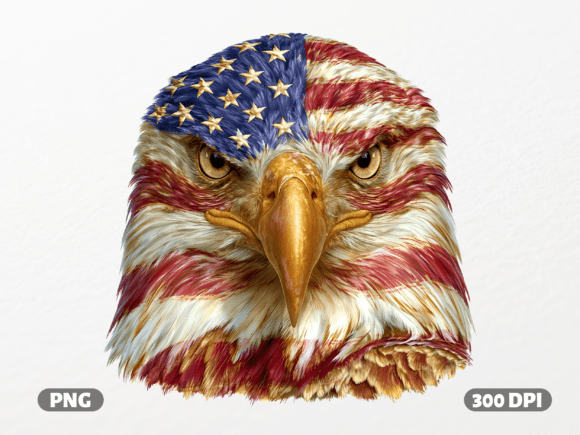 Usa Flag Bald Eagle: Bold Graphics for T-Shirt Designs